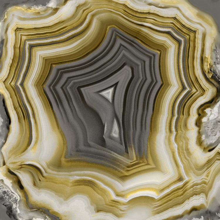 Picture of AGATE IN GOLD AND GREY II