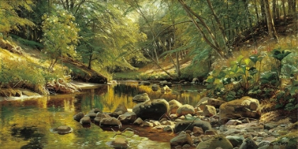 Picture of A WOODLAND RIVER IN SUMMER