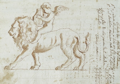 Picture of CHERUB ON LION II