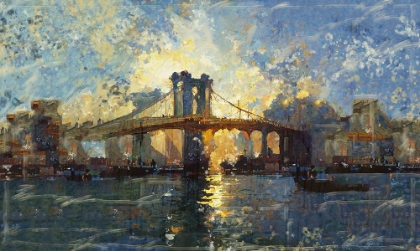 Picture of BROOKLYN BRIDGE HORIZONTAL I