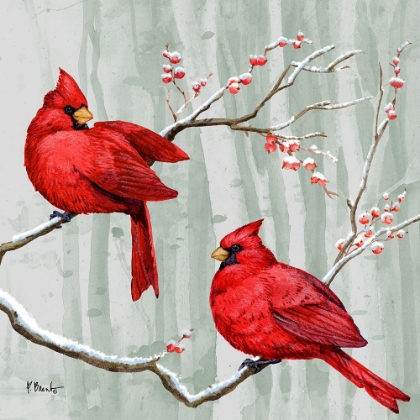 Picture of SNOWY CARDINALS II