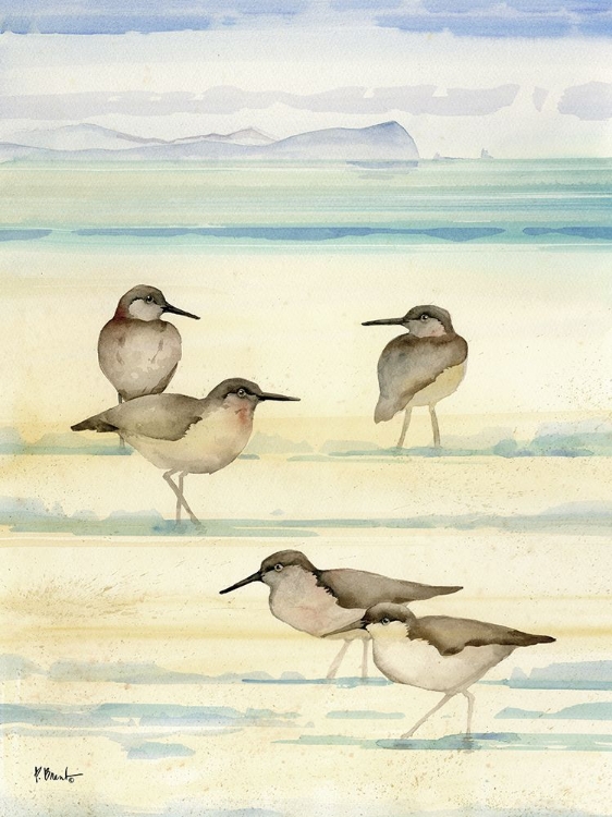 Picture of OCEANSIDE SANDPIPERS VERTICAL