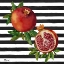 Picture of POMEGRANATE BUNCH I - STRIPES