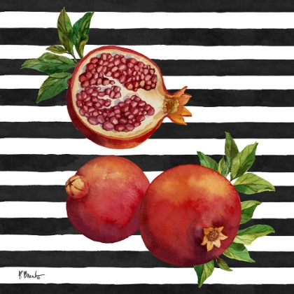 Picture of POMEGRANATE BUNCH III - STRIPES