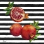 Picture of POMEGRANATE BUNCH III - STRIPES
