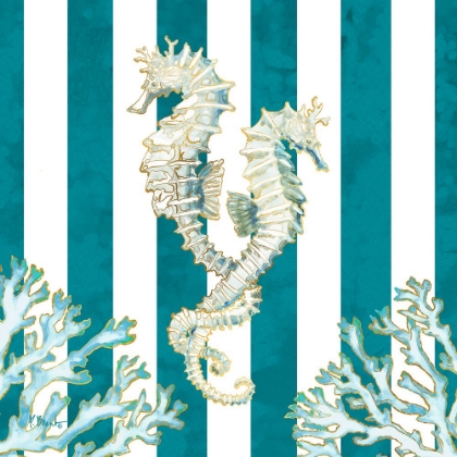 Picture of LINED SEAHORSE - TEAL