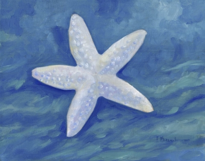 Picture of IMPRESSIONS OF SHELLS II - STARFISH - INDIGO