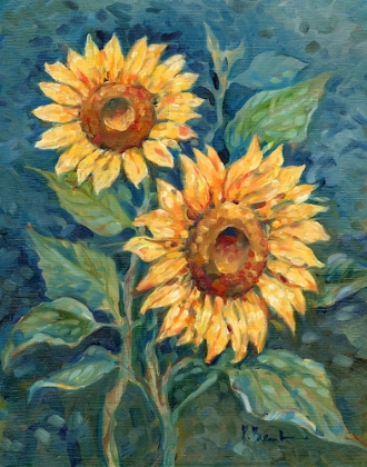 Picture of IMPRESSIONS OF SUNFLOWERS I