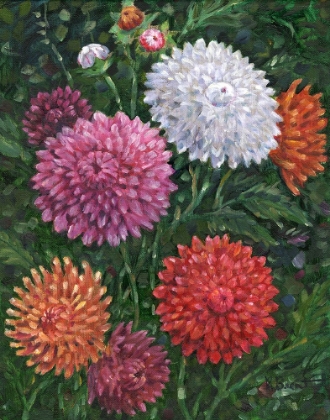 Picture of IMPRESSIONS OF DAHLIAS