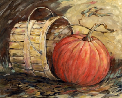 Picture of GLEANING AUTUMN - PUMPKIN AND BASKET