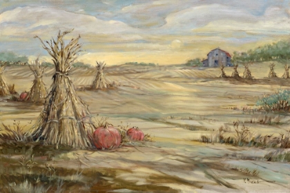 Picture of GLEANING AUTUMN - MORNING LANDSCAPE