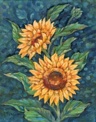 Picture of IMPRESSIONS OF SUNFLOWERS III