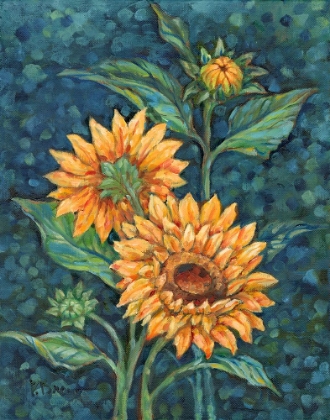 Picture of IMPRESSIONS OF SUNFLOWERS IV