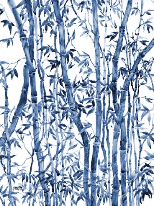 Picture of BAMBOO GROVE VERTICAL - BLUE