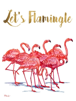 Picture of HILO FLAMINGOS VERTICAL - WHITE