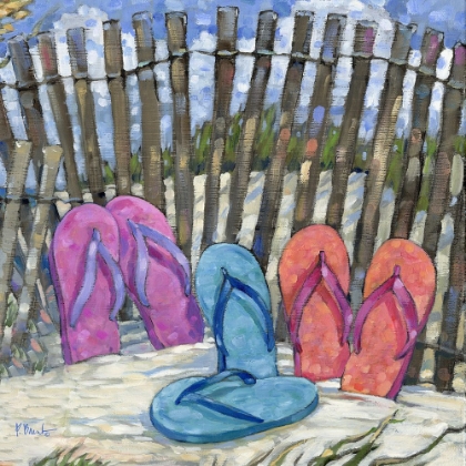 Picture of IMPRESSIONS OF FLIP FLOPS SQUARE II