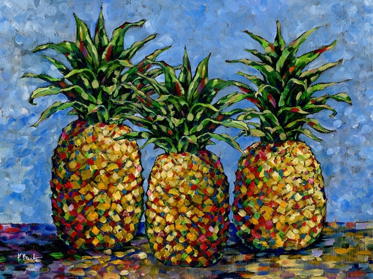 Picture of IMPRESSIONS OF PINEAPPLES HORIZONTAL II