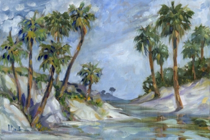 Picture of IMPRESSIONS OF PALMS - WATERS EDGE HORIZONTAL