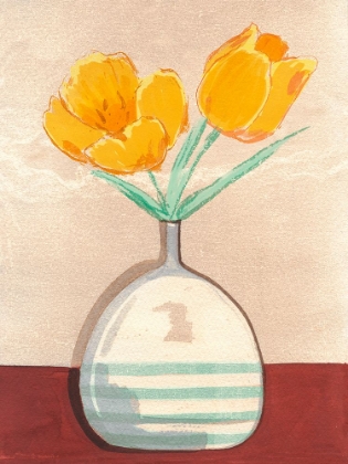 Picture of VASE WITH TULIPS I