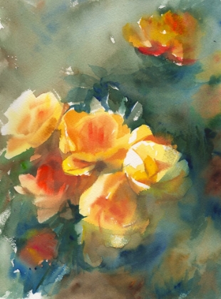 Picture of ABSTRACT WATERCOLOR FLOWERS