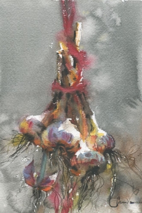 Picture of GARLIC STILL LIFE WATERCOLOR PAINTING