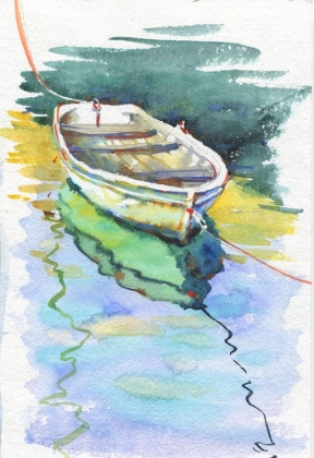 Picture of SAILBOAT WATERCOLOR PAINTING
