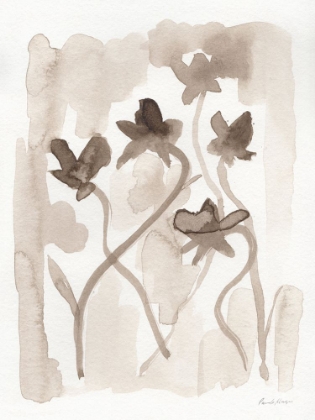 Picture of SEPIA FLORALS III