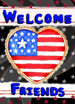 Picture of PATRIOTIC HEART WELCOME