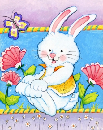 Picture of BUNNY AND FLOWERS