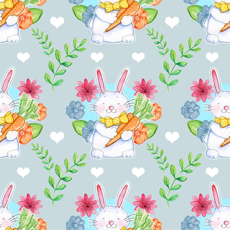 Picture of BUNNIES CARROTS PATTERN