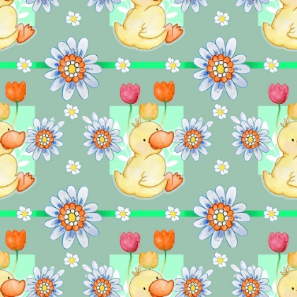 Picture of DUCKIE AND BLUE FLOWER