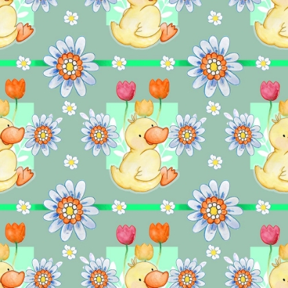 Picture of DUCKIE AND BLUE FLOWER