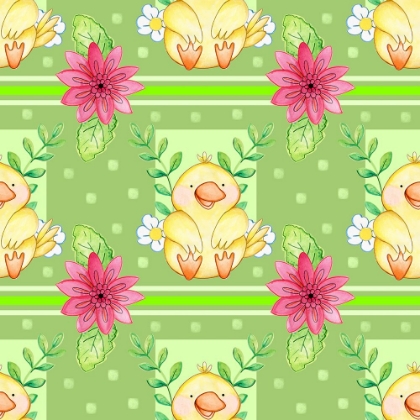 Picture of DUCKIE AND PINK FLOWER