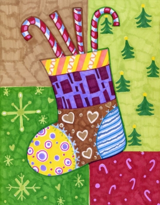 Picture of PATCHWORK STOCKING