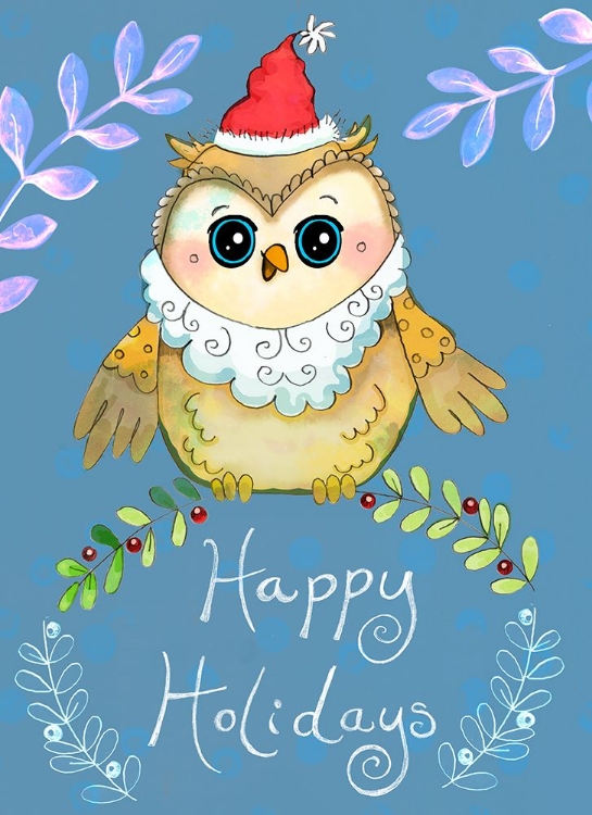 Picture of SANTA OWL BIG EYES