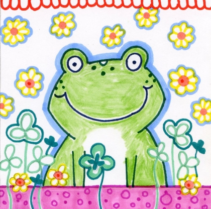 Picture of FROG IN CLOVER