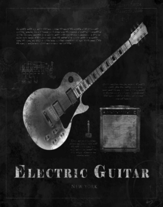 Picture of BLACK PRINT ELECTRIC GUITAR