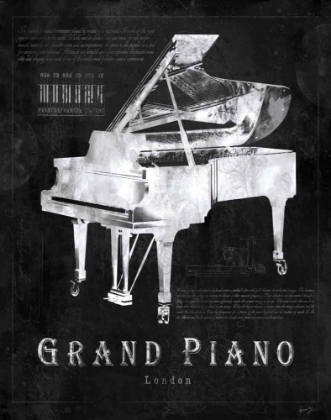 Picture of BLACK PRINT GRAND PIANO