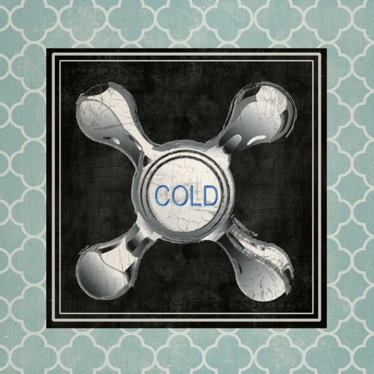 Picture of BLUE QUATREFOIL BATH I