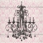 Picture of PINK PATTERN CHANDELIER I