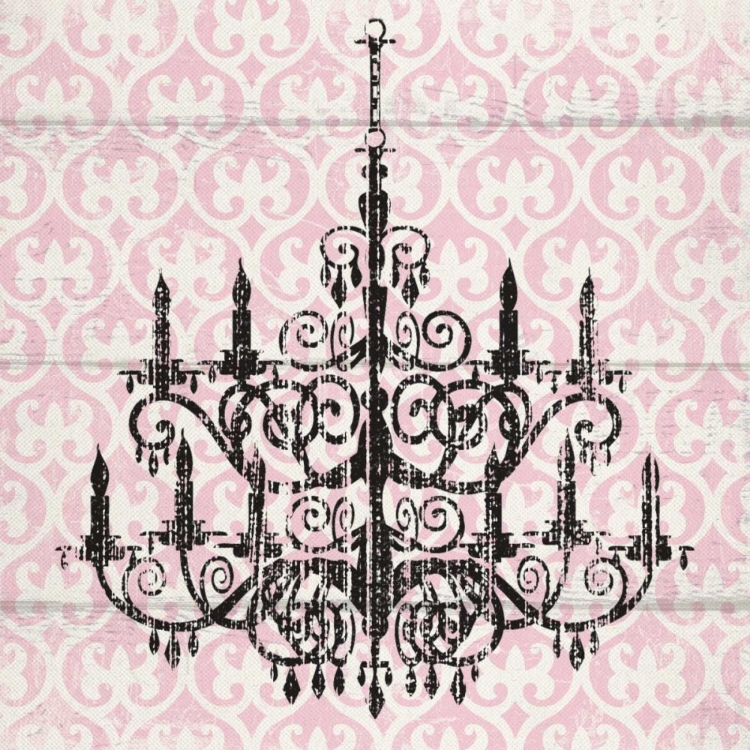 Picture of PINK PATTERN CHANDELIER II