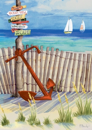Picture of BEACH SIGNS ANCHOR VERTICAL