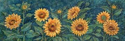 Picture of IMPRESSIONS OF SUNFLOWERS HORIZONTAL III