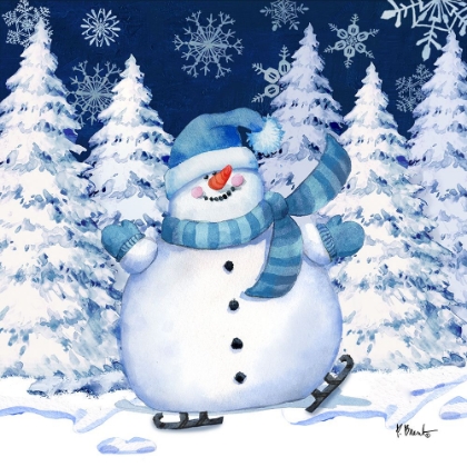 Picture of ICY SNOWMAN VII - NAVY