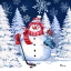 Picture of ICY SNOWMAN VIII - NAVY