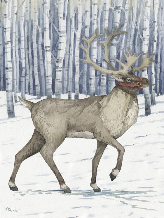 Picture of BIRCH REINDEER VERTICAL I