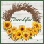 Picture of AUTUMN SUNFLOWER WREATH