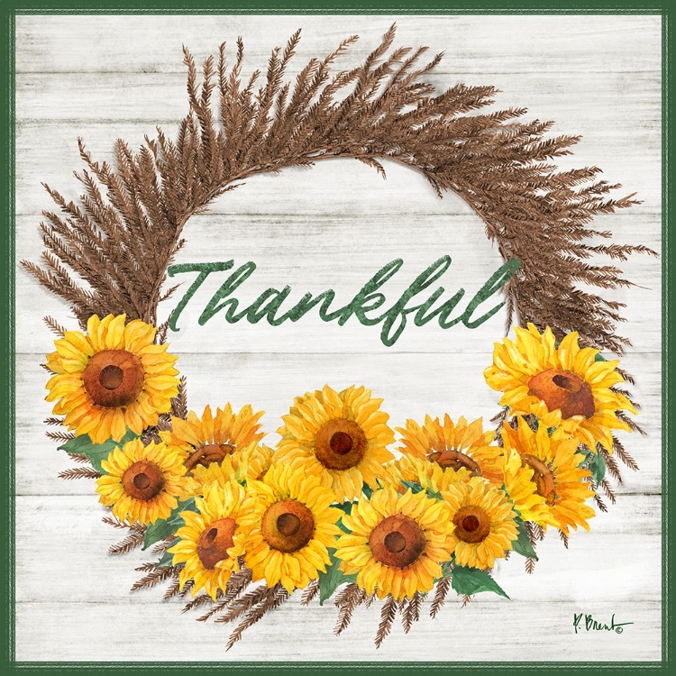 Picture of AUTUMN SUNFLOWER WREATH