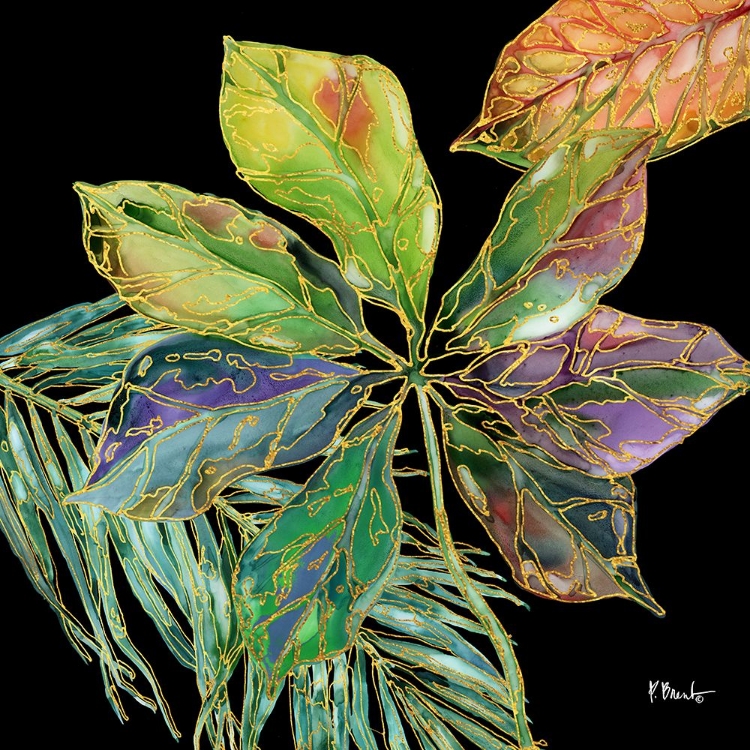 Picture of SPECTRUM PALM FRONDS III - BLACK