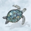 Picture of BLUE SEA TURTLE I